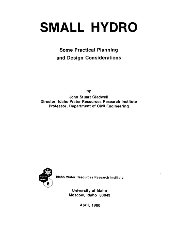 In some areas of the world the importance of small hydro may not be quantitatively or yet economically advantageous to warrant its serious consideration at this time. But in many areas, even though the overall percentage of that guaranteed by small hydro may be small, its marginal value may be much greater. In some areas of the world hydro, particularly small hydro, offers a substantial and practical contribution to energy problems. Furthermore, because hydro systems are capital intensive relative to operational costs they tend to have built-in inflationary protection. Once built, the fuel -- river water-- is essentially free.