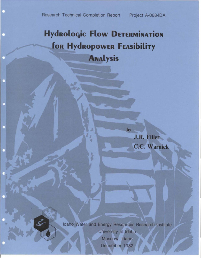 This report presents comparisons of different methods of estimating average annual discharge of ungaged streams. The primary purpose of the estimates being for making hydropower feasibility investigations that utilize flow duration curves. The published methods of McDonald (1048), Rosa (1968), Heitz (1980, 1981) and Hawley-McCuen (1982) were used on selected streams in Idaho to make the comparisons. The methods have been developed over a considerable period of time and have used different periods of records but all have used normal annual precipitation estimates as the basis for prediction. Reasonable agreement was obtained in the comparisons but inconsistencies do appear on some drainages. Several additional approaches to improving the estimates and hopefully correcting the inconsistencies have been postulated and techniques for study recommended.