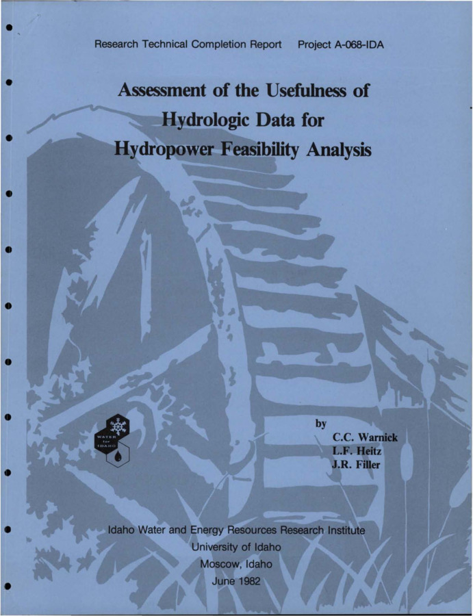 This report has defined methods of extrapolating hydrologic data for use in hydropower feasibility studies. Two large drainage basins in Idaho were studied and measured flow data from various streams in those basins were used to develop parametric duration curves similar to those developed by Heitz and the University of Idaho in earlier studies. Comparison studies made in the report defined the general limits of curve extrapolation and indicated the required flow data input for making acceptable flow duration analysis. In addition, the economic consequences of using different predicted values of flow duration were demonstrated.