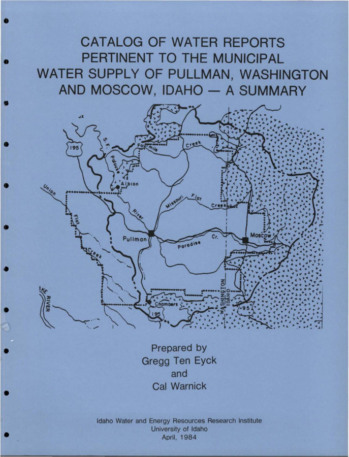 This is an annotated bibliography of developed reports that have been written on water supply development in the Moscow, Idaho and Pullman, Washington area, with a bibliographic listing and indications of where the reports are filed. A brief description is provided of the water supply situation, source, locations of wells, and the organization of operating entities along with a brief history of the Pullman-Moscow Water Committee activity.