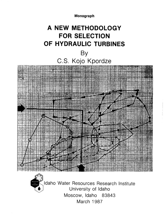 'A New Methodology for Selection of Hydraulic Turbines'' was prepared from the results of dissertation research completed by the author in 1986 at the University of Idaho, at Moscow, Idaho, U.S.A. This monograph utilizing information from the earlier study, presents an overview of the key steps in planning and feasibility studies for hydropower projects and emphasizes a new methodology using experience curves for selection of hydraulic turbines. Information is provided for selection of conventional, low-head and small-scale versions of the conventional turbines. These turbine types are the most commonly selected units for installation in hydropower developments all over the world. An example problem is presented to demonstrate the use of the methodology and experience curves. This monograph was financed and prepared under the auspices of the  Idaho Water Resources Research Institute, however the contents do not necessarily reflect the views and beliefs of the Institute.