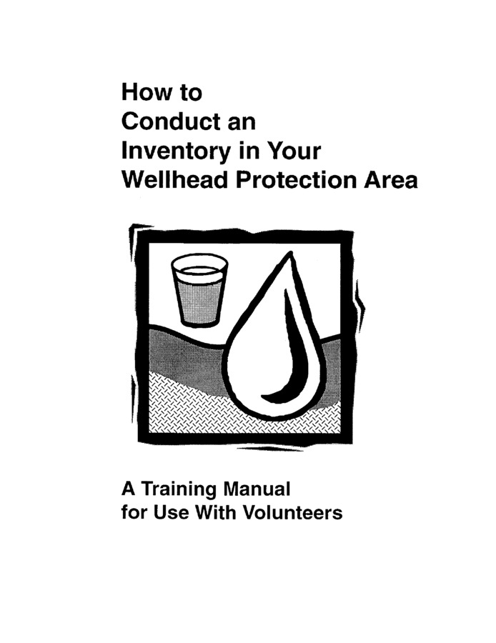 This manual is intended to help you take an active and positive role in protecting your community's ground water that is used for your drinking water supply. It will introduce you to the natural cycle that supplies the earth with ground water, briefly explain how ground water can become contaminated, and most importantly, describe how you and your community can protect valuable drinking water supplies by using volunteers to conduct an inventory of potential sources of contamination within wellhead protection areas. This manual is divided into two guides. The Preliminary Guide is intended for the person(s) in a community that are initiating wellhead protection. It helps lay the foundation that the volunteer coordinator will need to conduct the wellhead protection area inventory with volunteers. The Volunteer Coordinator's Guide provides the detailed steps needed to recruit and train the volunteers so the inventory can be conducted.