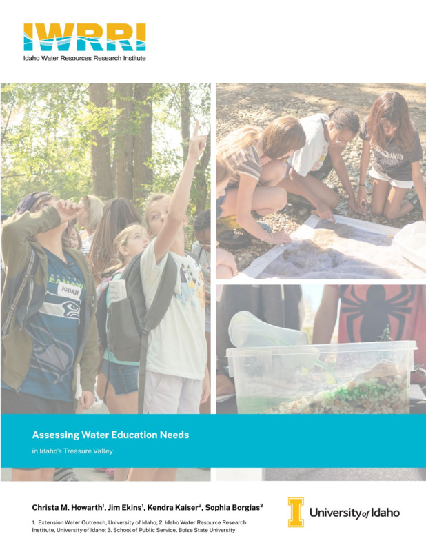 We conducted a needs assessment of water education in a southern Idaho locale to determine areas for future Extension programming. We interviewed water managers, agency staff, and educators to synthesize the range of existing water education. We identified a need for more direct groundwater and water conservation education opportunities for high school students and adults. We found that existing collaborative partnerships provide a foundation to leverage the high school watershed outreach program and logistical support offered by University of Idaho Extension. Our findings support the implementation of The Confluence Project curriculum, which strengthens high school student groundwater literacy.