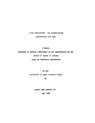 Since about 1947, the use of radioactive isotopes has been known to be adaptable to the measurement of water contained in snow packs. Early investigations of these measurement techniques were unsuccessful because the Geiger-Muller detector, the detector readily available at that time, is a device incapable of energy discrimination.  Energy discrimination is achievable by the use of scintillation detectors resulting in the present use of these devices as radiation snow gages. However, the scintillation systems have the disadvantages of high cost and complex maintenance as compared to Geiger-Muller systems.  Mechanical energy discrimination, using collimation techniques, makes possible use of the non-energy discriminant Geiger-Muller systems for snow gaging. This paper discusses such a system that has been developed and tested. Design emphasis is placed on energy discrimination and electronic dead-time correction methods. Laboratory and field test data are presented to show predictable performance characteristics. All evidence to date indicates that the Geiger-Muller snow gage may be preferable, considering the combined aspects of accuracy and costs, to either the scintillation snow gage or the pressure pillow.  A-006-IDA.