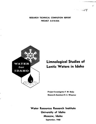 Standing crop of microcrustaceans were compared in four mountain lakes in northeast Idaho. Results over two summers indicated that the lower meadow lakes had higher densities of crustaceans than the headwall lakes. These findings were based on vertical plankton hauls. Four different field methods of collection together with various sample sizes were also compared. Reliability of data was possibly affected by small sample sizes and avoidance behavior of the crustaceans to the samplers. The four lakes had a similar species composition and low density of crustaceans. Fisher's coefficient of dispersion s2/x-bar was computed for all samples and used as a measure of horizontal dispersion. Mean total crustacean density and dispersion approximated taxa density and dispersion. Tables and graphs are included.