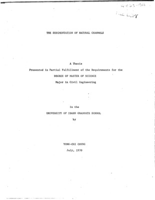 A procedure for estimating the deposit ratio for sedimentation in soil under laminar flow conditions is developed from the Hagen-Poiseuille and Kozeny-Carman theories. This procedure was substantiated by use of gamma ray scanning techniques. A chart is presented by means of which the final deposit ratio may be computed from the initial porosity and the final hydraulic conductivity. A series of experiments on laboratory soil columns was  conducted to evaluate the procedure and the relationships between the characteristics of the sediment and the soil media.