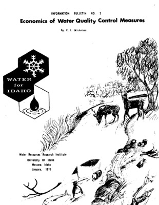 Water quality control is a broad problem in water resource management. Water quality control is a very complex problem and one which requires a broad framework for analysis. This problem is affected by the use water is put to, the location of the user on the river or lake in question, the number of water users, the number of waste disposers. In addition, water rights and other legal problems enter the picture. For these reasons, it i s necessary to look at a basin wide water quality control program. This approach has many ramifications for present users and future users. Who should pay for water quality control; who should be allowed to pollute and what kind of treatment or control is necessary? The remainder of this paper will be devoted to these problems. Speech given at R. N. Irving Chapter Soil Conservation Society of America annual meeting, November 21 and 22, 1969. Boise.