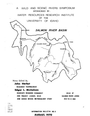 This study is to be directed towards developing criteria to be used to evaluate the study rivers selected by Congress for consideration for inclusion in the National Wild and Scenic Rivers System.