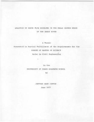 A series of three hydroelectric projects owned by one power company iust upstream from Hells Canyon on the Snake River between Idaho and Oregon have been in competition with other water users in the river, both upstream and downstream. Upstream, extensive irrigated agriculture has developed, which has resulted in large reductions in the streamflow reaching the dams. Downstream, higher levels of streamflow are sought to benefit navigation, recreation, and fish and wildlife habitat. The power company's desire to retain water in storage, releasing lower flows, is in conflict with the other users' desires to have the downstream releases increased. Projections by the Idaho Water Resource Board indicate further expansion is likely in the amount of irrigated land upstream, promising greater reduction in the flows to the hydroelectric projects and more acute conflict over the levels of the power releases to Hells Canyon.