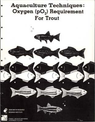 Laboratory experiments were conducted to ascertain the partial pressure of oxygen (pO2) which adversely affected growth of rainbow trout. These experiments, and other data reported previously, indicate that pO2's greater than 90mmHg are necessary to maintain allowable growth rates of rainbow trout, and perhaps salmonids, in general. On the basis of 90 mmHg pO2, minimum oxygen concentrations (mg/l) for maintenance of allowable growth can be determined. These concentrations delimit the minimum oxygen levels necessary at the outfall of the pond in order to maintain the allowable growth rates of fish. Submitted to the Office of Water Research and Technology, U.S. Department of the Interior.