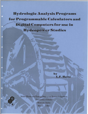 The following appendixes, Appendix A and Appendix B, are taken from a PhD dissertation titled, ''Hydrologic evaluation methods for hydropower studies'', by L.F. Heitz, dated May 1981. These appendices contain many programs for programmable calculators and computers that are very useful for making the hydrologic analysis phases of a hydropower study. The programs were developed in conjunction with this and other projects dealing with the evaluation of the hydrologic parameters required for hydropower planning studies. The appendices include programs to make calculations for and to plot flow from a hydro site and programs for determining flows in a highly regulated stream system. Each program write up contains a complete listing of the program and samples of using the program on a real program. The analysis techniques used in each of the programs are discussed in detail in the dissertation referenced above. [...] Submitted to the Office of Water Research and Technology, U.S. Department of the Interior.