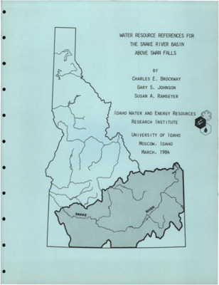 This reference list was prepared to assist readers in locating references pertaining to the water resources of the Snake River basin above Swan Falls. The list concentrates on literature directed primarily at surface-water and groundwater flow systems, water and land use, and climatology. It does not include literature on water quality or geothermal groundwater systems.