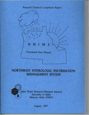 Between 1975 and 1987, a data management system called HISARS (Hydrologic Information Storage And Retrieval System) was used at the University of Idaho to store and retrieve climatic had hydrologic information. However, HISARS is now over ten years old, and due to its age and original design, the system is no longer easily updated, and it is difficult to modify the program code. In order to take advantage of more modern computer systems and more sophisticated software, it was decided to replace HISARS with a SAS based data management system called the Northwest Hydrologic Information Management System (NHIMS). The objective of the NHIMS project is to create a data management system that is easy to use, maintain and modify, and at the same time simulates the actions of the existing HISARS system as much as possible. [...] This manual will show how to use the NHIMS system to retrieve the climatic and hydrologic information of interest to you. [...]