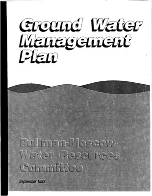 The report discusses the groundwater management plan of the Moscow-Pullman, Washington Basin dominantly in terms of water quantity.