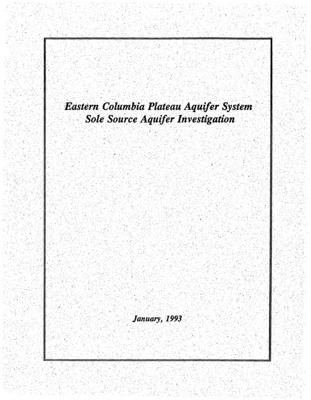 This report presents hydrogeologic and water use information in support of a sole source aquifer petition for eastern Columbia Plateau Aquifer System.