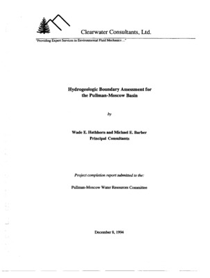 The hydrogeology of the local Basin has for many years been the source of interesting scientific discussion. At issue are the classic points surrounding water quantities and the sustainability of current and projected pumpages. In addressing those issues, two major contentions arise: the areal extent of the corresponding aquifer(s) and the recharge it receives. Recognizing the latter has gotten most recent attention, it is the question of size of the Basin to which this work has been directed. Here, we examine the historical evidence of the reported geology and water records to postulate a fairly radical physical picture of the Grande Ronde aquifer and its western extent along the Snake River. IN particular, an examination is made of the possibility of a "no-flow" barrier in that area, wherein explaining the unusual piezometric heads known to exist in the region. For illustration, changes are made to the existing model of the Basin (given by Lum et al., 1990) to include this barrier element. Comparisons are made in a before and after format, with recommendations being given for possible model and data collection improvement.