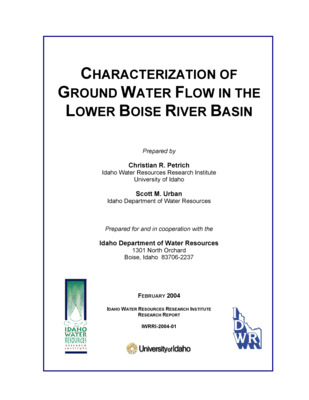The Treasure Valley Hydrologic Project (TVHP) was a multi-year study to develop a better understanding of groundwater resources in the lower Boise River basin (Treasure Valley) of southwestern Idaho. This report presents, as part of the TVHP, a summary of hydrologic  conditions in the Treasure Valley aquifer system. The report describes (1) Treasure Valley aquifer characteristics, (2) multi-level groundwater monitoring wells installed as part of the TVHP, (3) results from water level measurements, and (5) aquifer inflows and outflows. The report concludes with a description of groundwater flow in Treasure Valley aquifers. This  conceptual model of groundwater flow forms the basis for a series of numerical simulations (Petrich, 2004a; Petrich, 2004b) conducted as part of the TVHP.