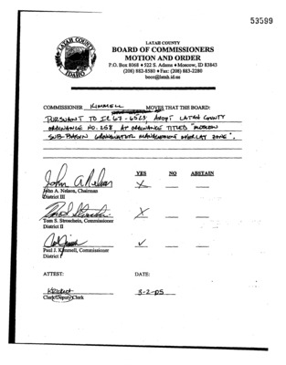 The purpose of this ordinance is to provide an emergency ordinance for a groundwater management overlay zone for certain land activities.