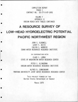 There were two major purposes of the analysis. One was to evaluate the total impact -- social, environmental, economic -- of a federal water resource investment project in the western U.S. A broad and detailed analysis of this scope had never been carried out before.