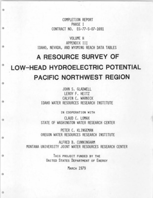There were two major purposes of the analysis. One was to evaluate the total impact -- social, environmental, economic -- of a federal water resource investment project in the western U.S. A broad and detailed analysis of this scope had never been carried out before.