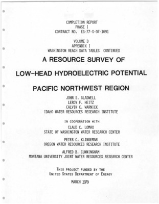 There were two major purposes of the analysis. One was to evaluate the total impact -- social, environmental, economic -- of a federal water resource investment project in the western U.S. A broad and detailed analysis of this scope had never been carried out before.