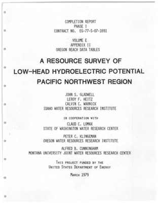 There were two major purposes of the analysis. One was to evaluate the total impact -- social, environmental, economic -- of a federal water resource investment project in the western U.S. A broad and detailed analysis of this scope had never been carried out before.