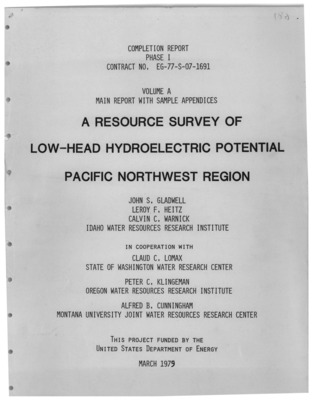 There were two major purposes of the analysis. One was to evaluate the total impact -- social, environmental, economic -- of a federal water resource investment project in the western U.S. A broad and detailed analysis of this scope had never been carried out before.