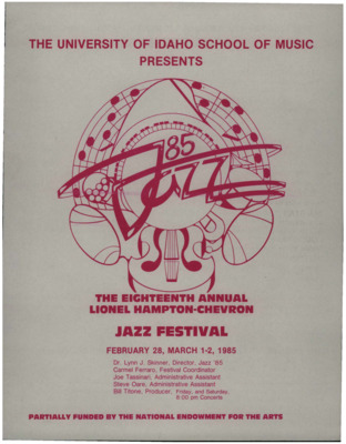 6.75"; x 8.5"; event program. Includes artist biographies, concert schedules, competition schedules, and sponsor information.