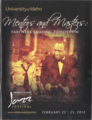 8.25" x 10.75" event program. Includes artist biographies, concert schedules, performance schedules, workshop and clinic information, and sponsor information.