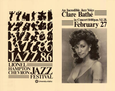 14"x11" Clare Bathé performance poster