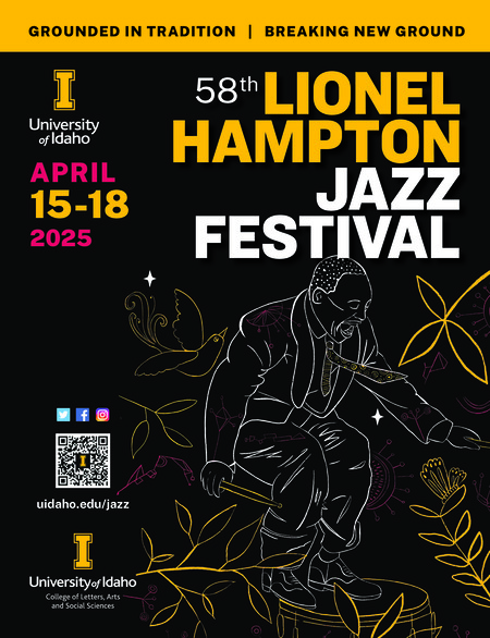 Digital program for the 58th Lionel Hampton Jazz Festival, held April 15-18, 2025. 40 pages.
