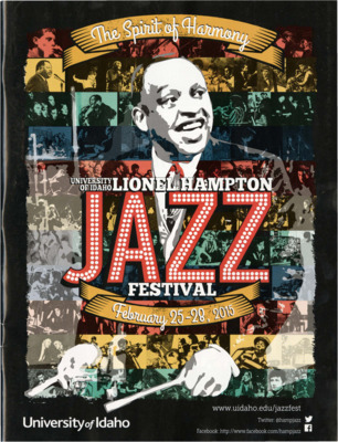 8.25" x 10.75" event program. Includes artist biographies, concert schedules, performance schedules, workshop and clinic information, and sponsor information.