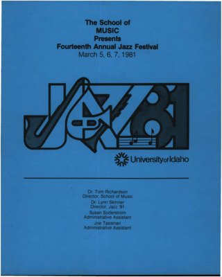 7"; x 8.5"; event program. Includes artist biographies, concert schedules, competition schedules, and sponsor information.