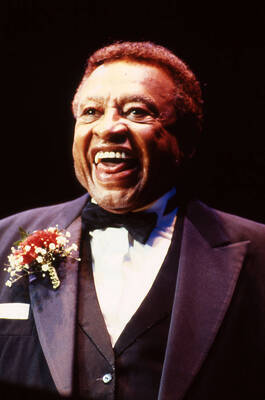 35mm color slide. Lionel Hampton smiling.