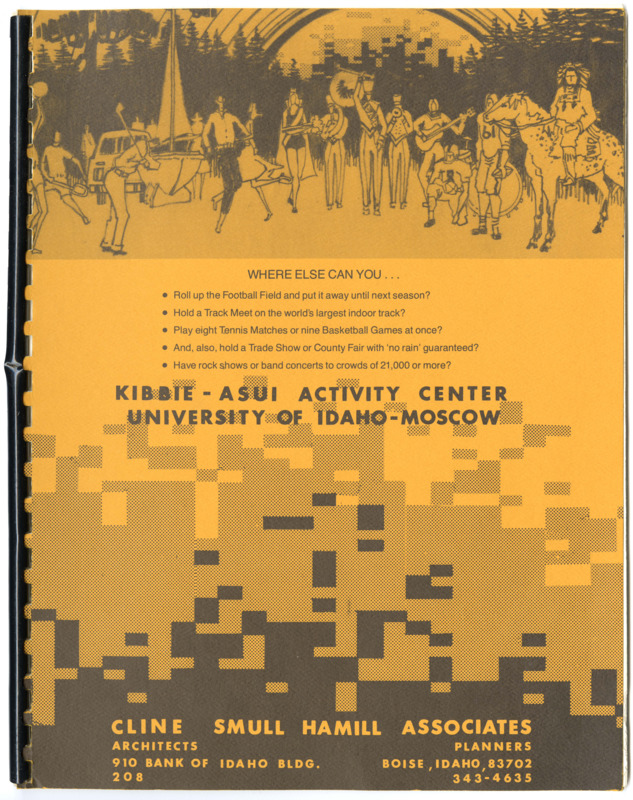 Kibbie-ASUI Activity Center, University of Idaho-Moscow Project Facts and Specifications. 22 pages.