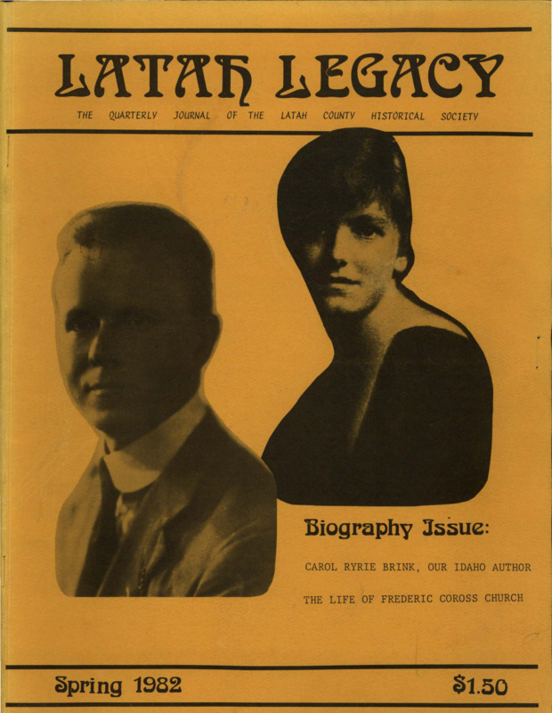 Vol. 11, No. 1, 34 pages. This issue contains articles pertaining to the following subjects and article titles: Carol Ryrie Brink, Our Idaho Author (pg 1); Museum Piece (pg 10); The Life of Frederic Coross Church (pg 15); Newsletter [pdf pg 31]