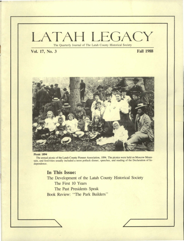 Vol. 17, No. 3, 38 pages. This issue contains articles pertaining to the following subjects and article titles: The First Ten Years (pg 1); The Presidents Remember (pg 16); Book Review - The Park Builders (pg 22); Newsletter [pdf pg 29]