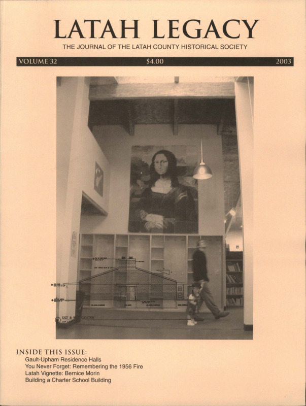 Vol. 32, 24 pages. This issue contains articles pertaining to the following subjects and article titles: A Standard of Living not Known to those of the Past (pg 1); You Never Forget: Remembering the 1965 Gault Fire (pg 10); Latah Vignette: Bernice Morin (pg 12); Building a Charter School Building (pg 14)