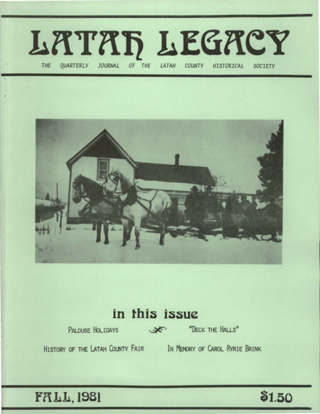 Latah Legacy - Fall 1981