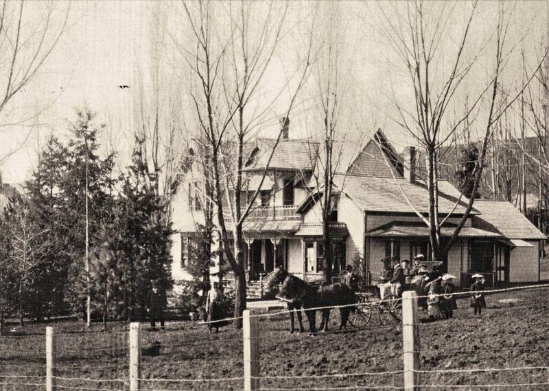 View of the White Spring Ranch farmhouse on Easter Day in 1905. Photo courtesy of the White Spring Ranch website (by Diane Conroy).