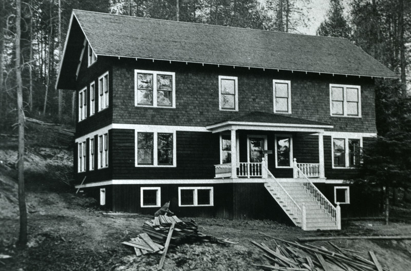 Bovill Hospital just after its construction. Photograph donated by John B. Miller.
