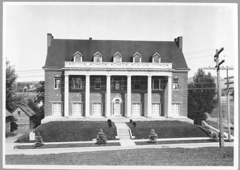 Historic image of the Kappa Sigma house on the northeast corner of Blake and Sweet Avenues.