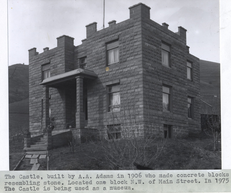 Historic image of The Castle, built by A.A. Adams in 1906.