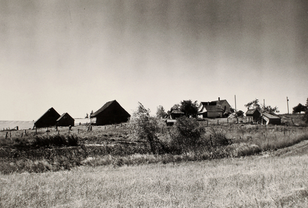 Wide angle view of the Ingle Farm.