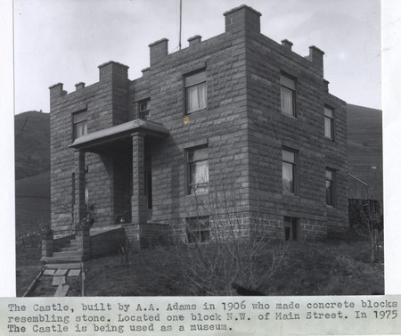 Historic image of The Castle, built by A.A. Adams in 1906.