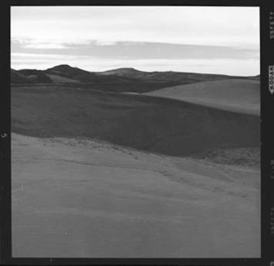 View of sand dunes west and north of St. Anthony, Idaho