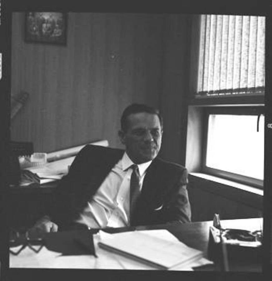 View of Gilbert Lamb, President of the Lamb Weston Corporation in Weston, Oregon.