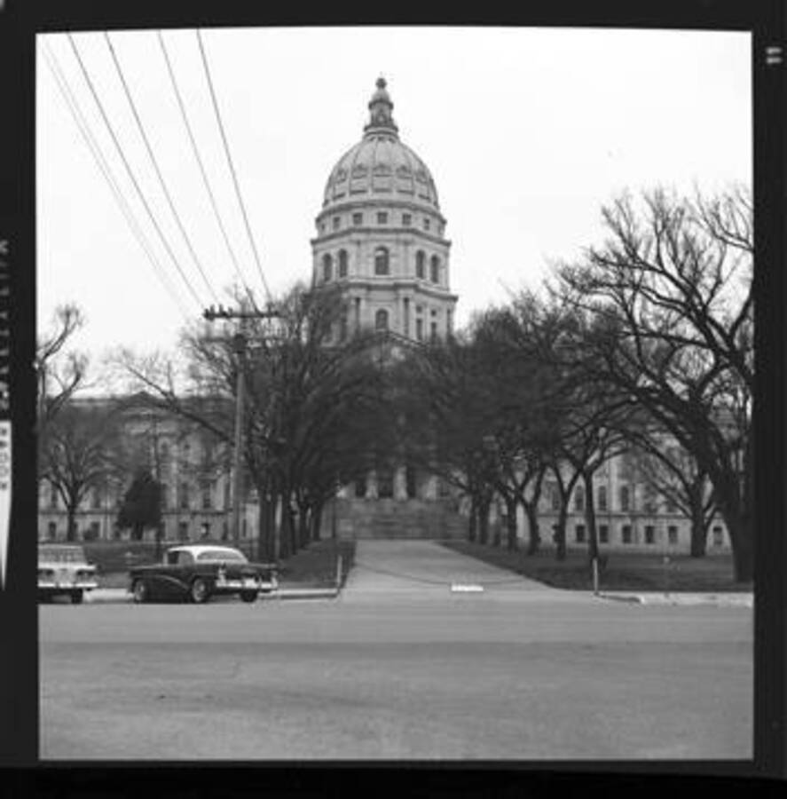 View of capital building in Topeka, Kansas