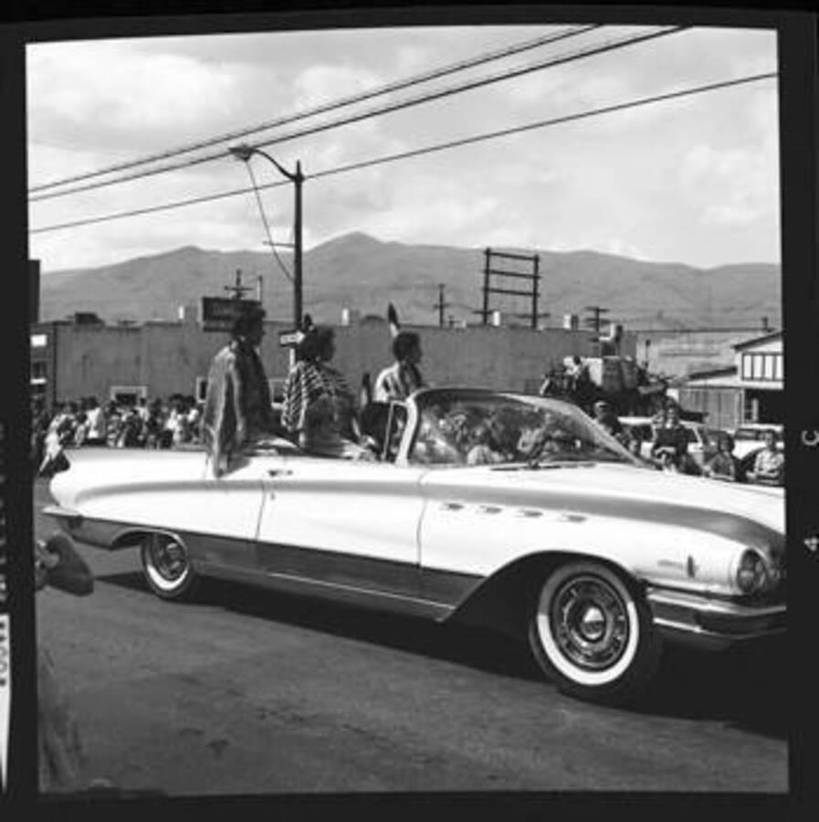 View of the Lewiston Centennial parade in 1961.
