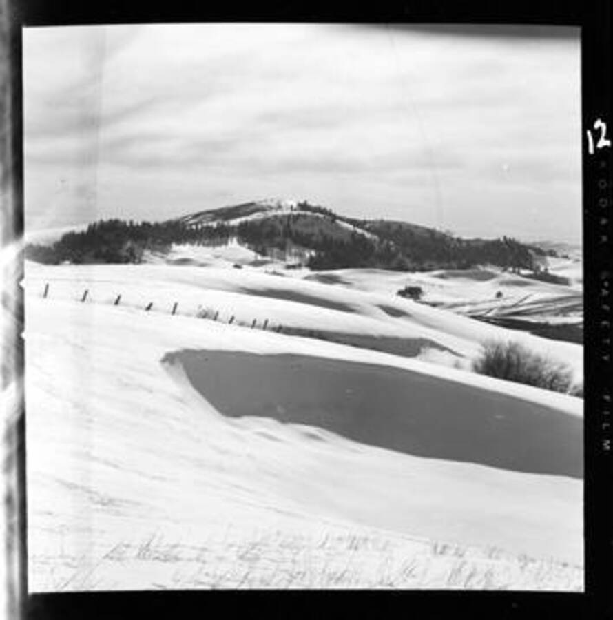 View of winter scenes around Moscow, Idaho